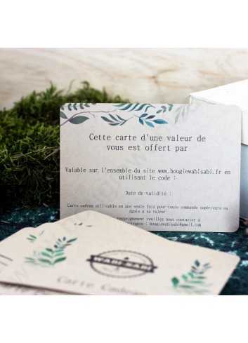 Carte Cadeau Bougie Wabi Sabi